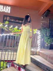 ISABELLA MAXI DRESS- Butter yellow