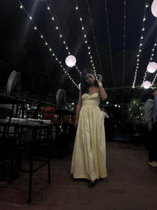 ISABELLA MAXI DRESS- Butter yellow