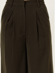 BONITA WIDE LEG TROUSERS -MYRTLE GREEN