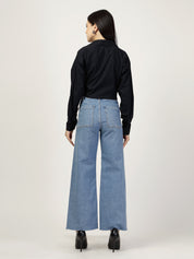 COMMAND CROP SHIRT -BLACK