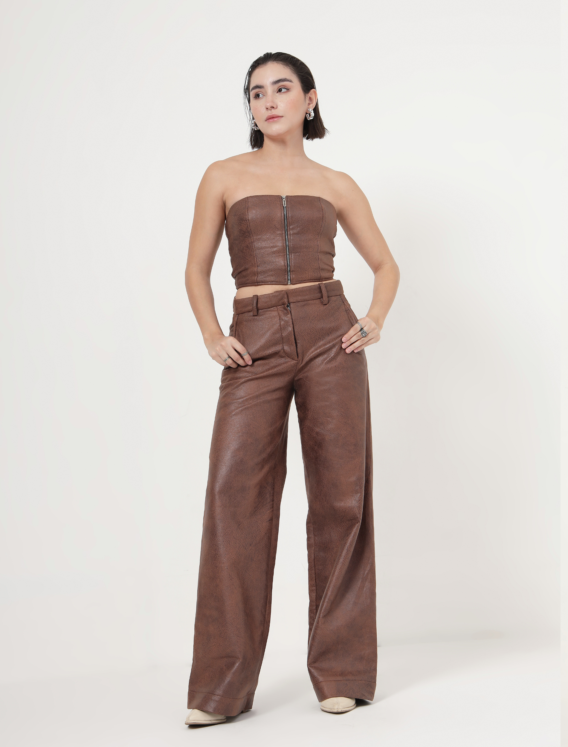 RUSTIC LEATHER TUBE TOP