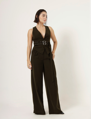 BONITA VEST -MYRTLE GREEN