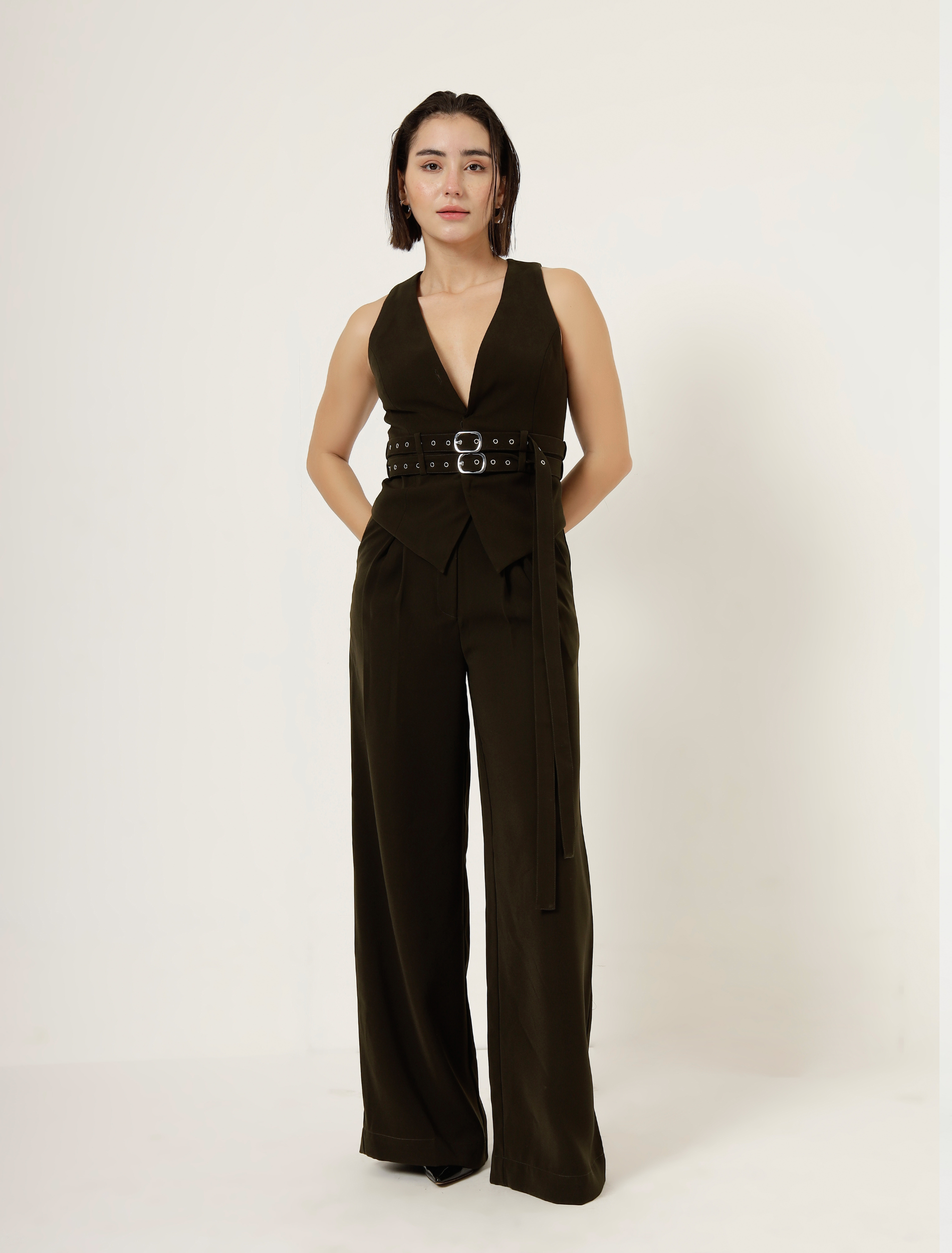 BONITA VEST -MYRTLE GREEN