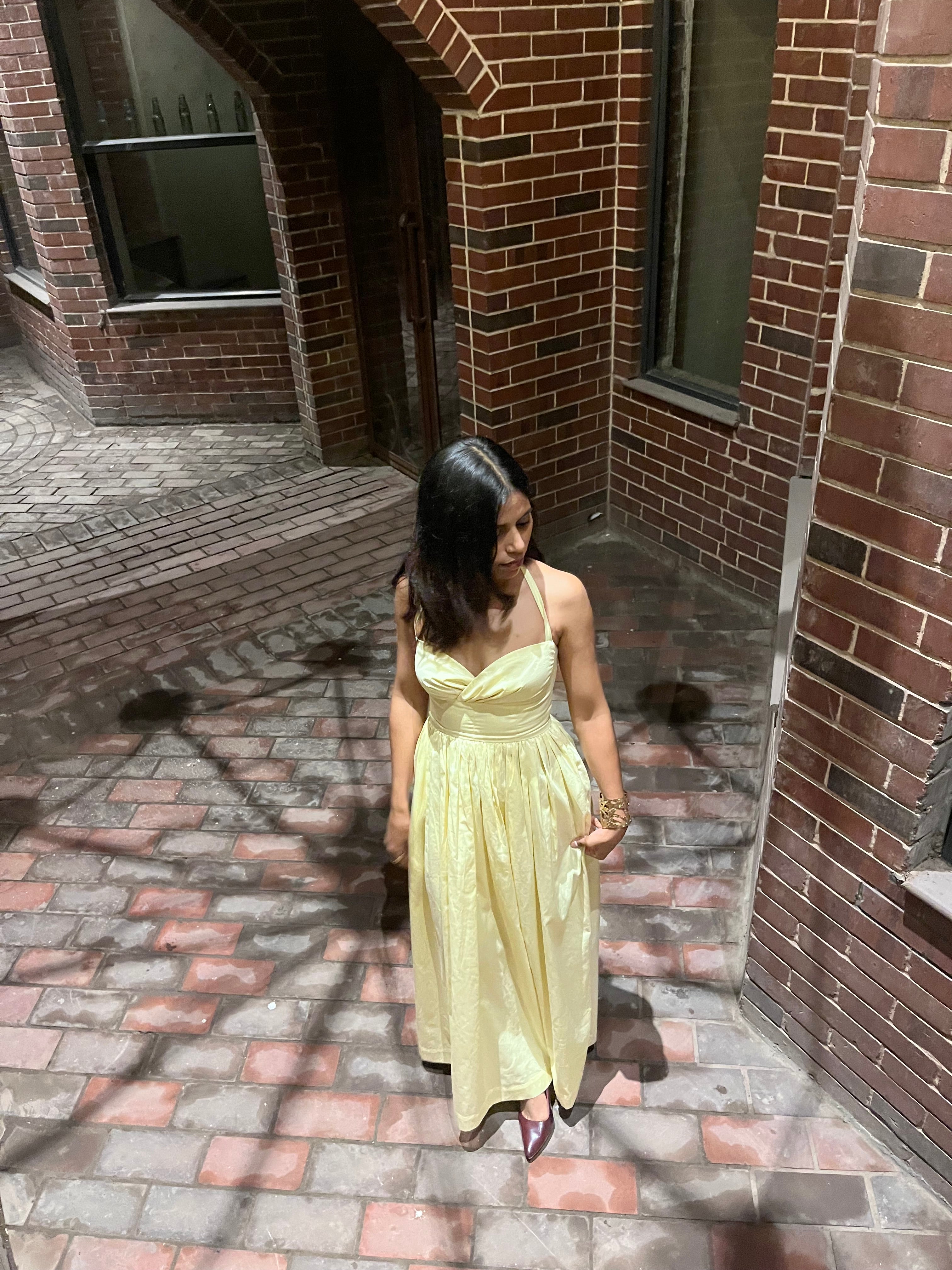 ISABELLA MAXI DRESS- Butter yellow