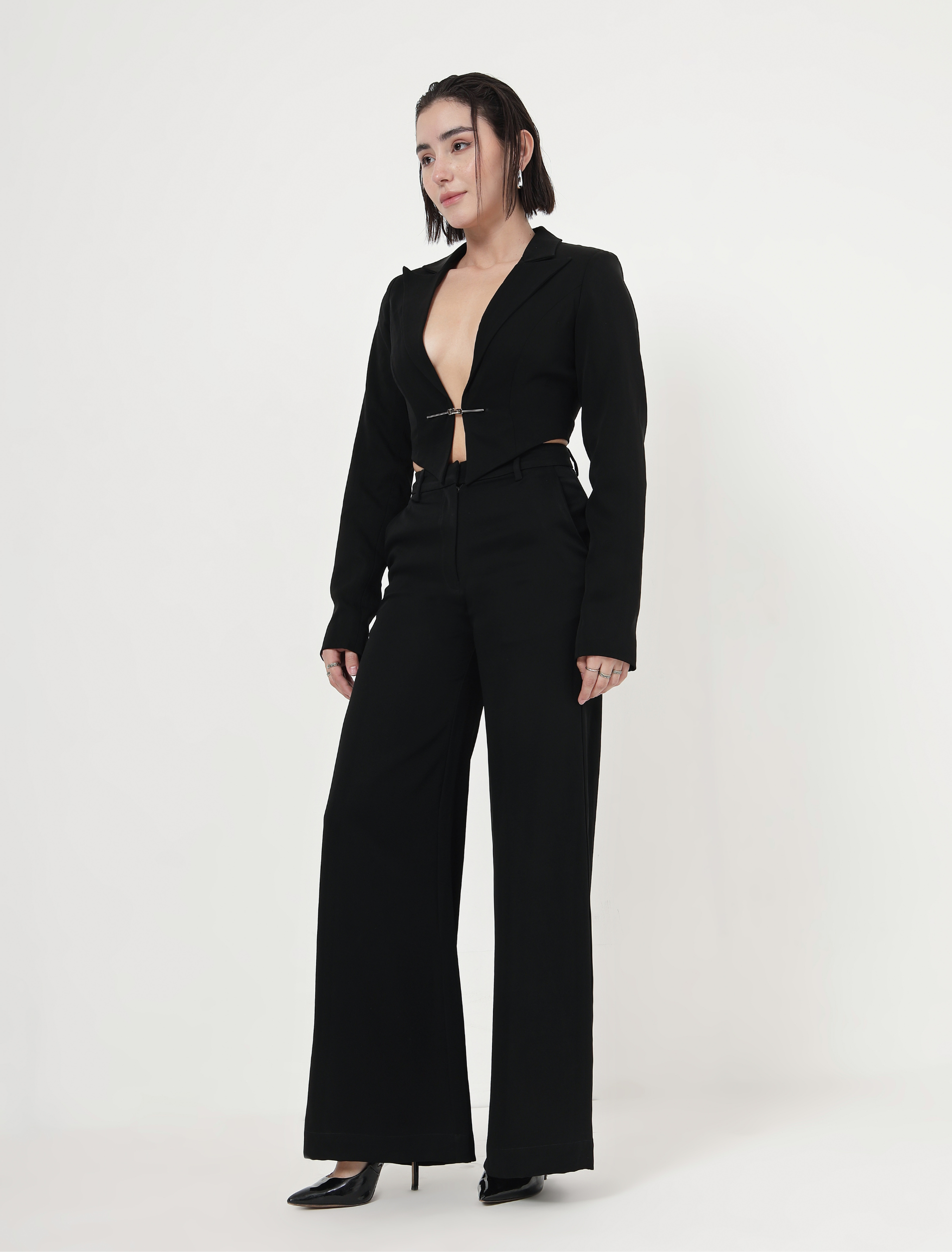 SHADOW WIDE LEG TROUSERS