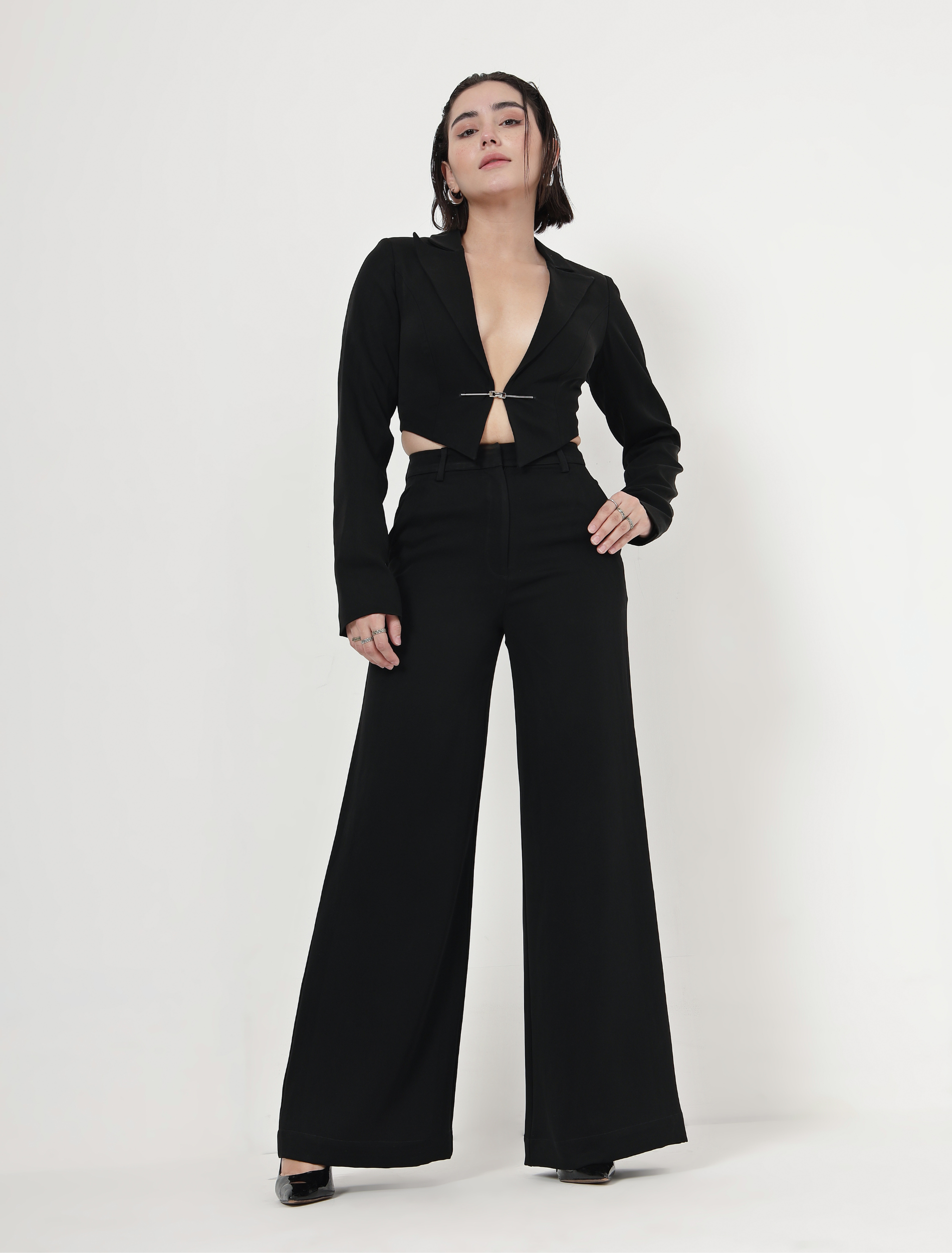 SHADOW WIDE LEG TROUSERS