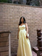 ISABELLA MAXI DRESS- Butter yellow