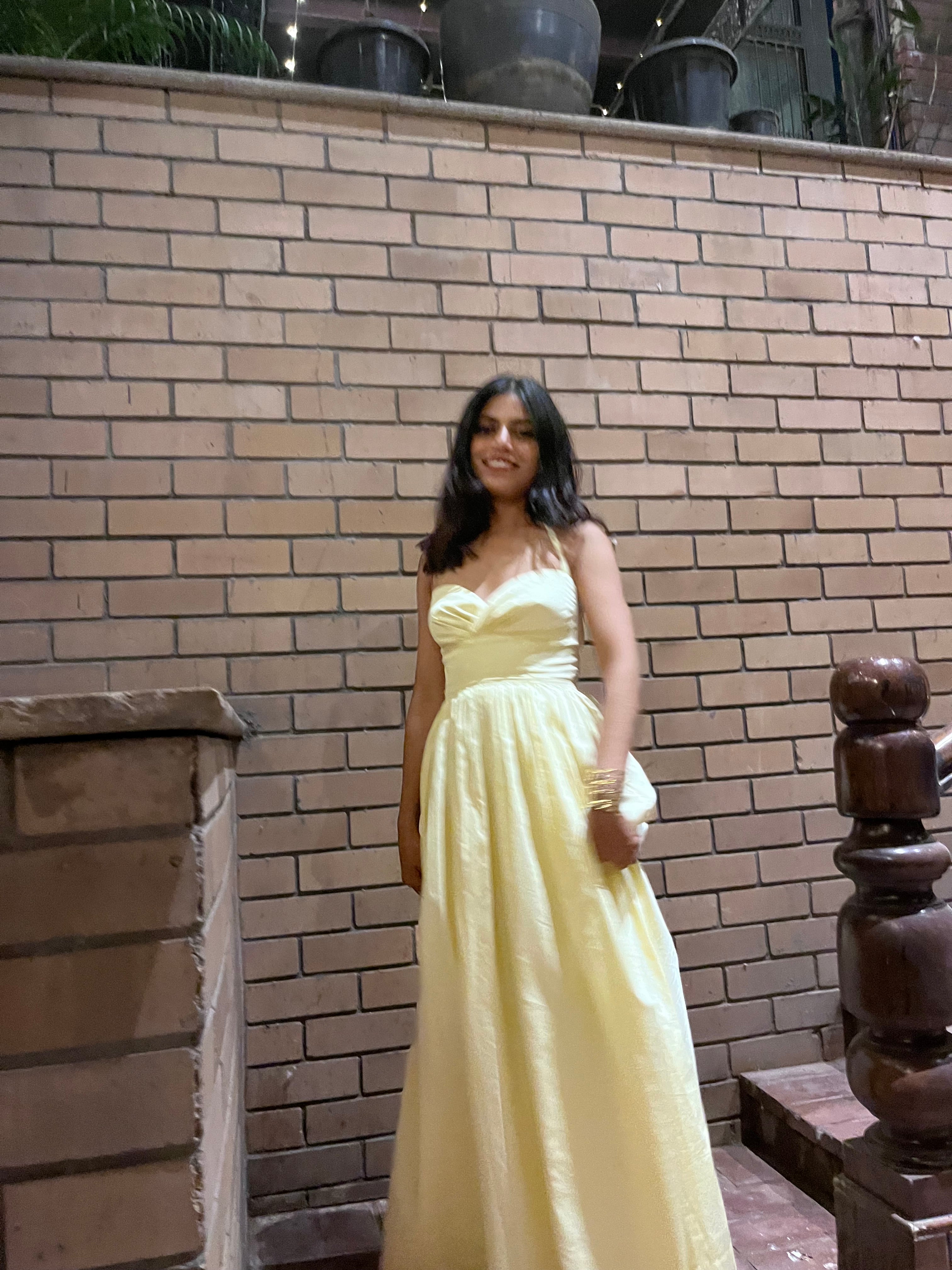 ISABELLA MAXI DRESS- Butter yellow