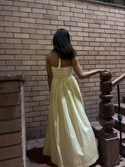 ISABELLA MAXI DRESS- Butter yellow