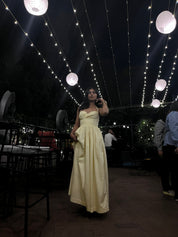 ISABELLA MAXI DRESS- Butter yellow