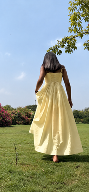 ELARA MAXI DRESS - butter yellow