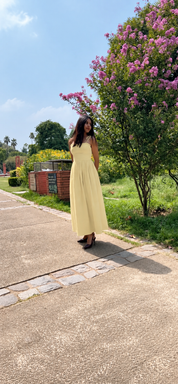 ELARA MAXI DRESS - butter yellow